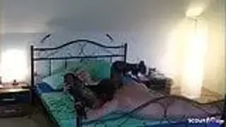 Kunde fickt eine Hobbyhure im Catsuite - 148