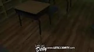 Zwei geile Schnecken ficken mit dem Lehrer